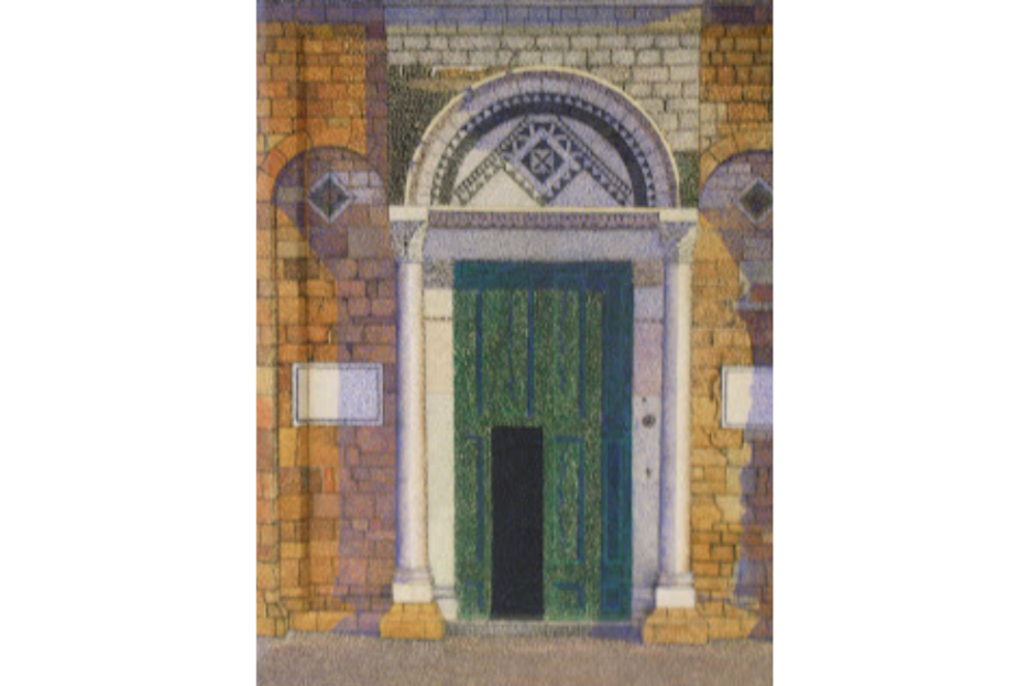 Porta della basilica di Volterra